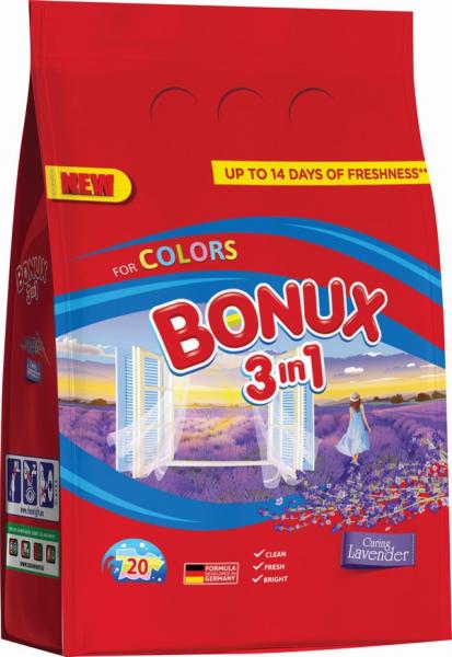 Prací prášok Bonux Color 1500g/20PD 3v1